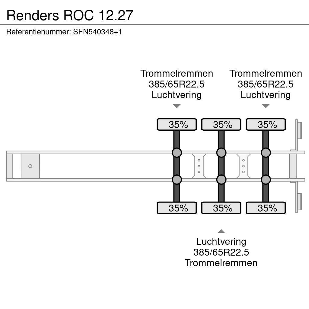 Renders ROC 12.27 フラットベッドセミトレーラー／ドロップサイドセミトレーラー