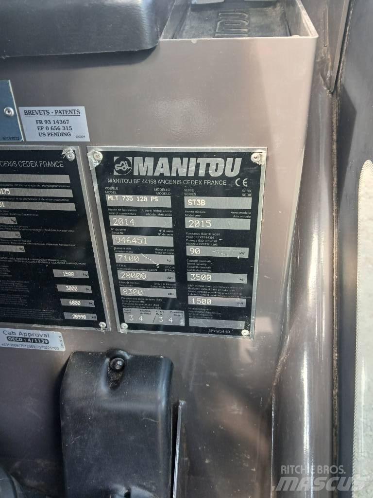 Manitou MLT 735-120 農業用テレハンドラー