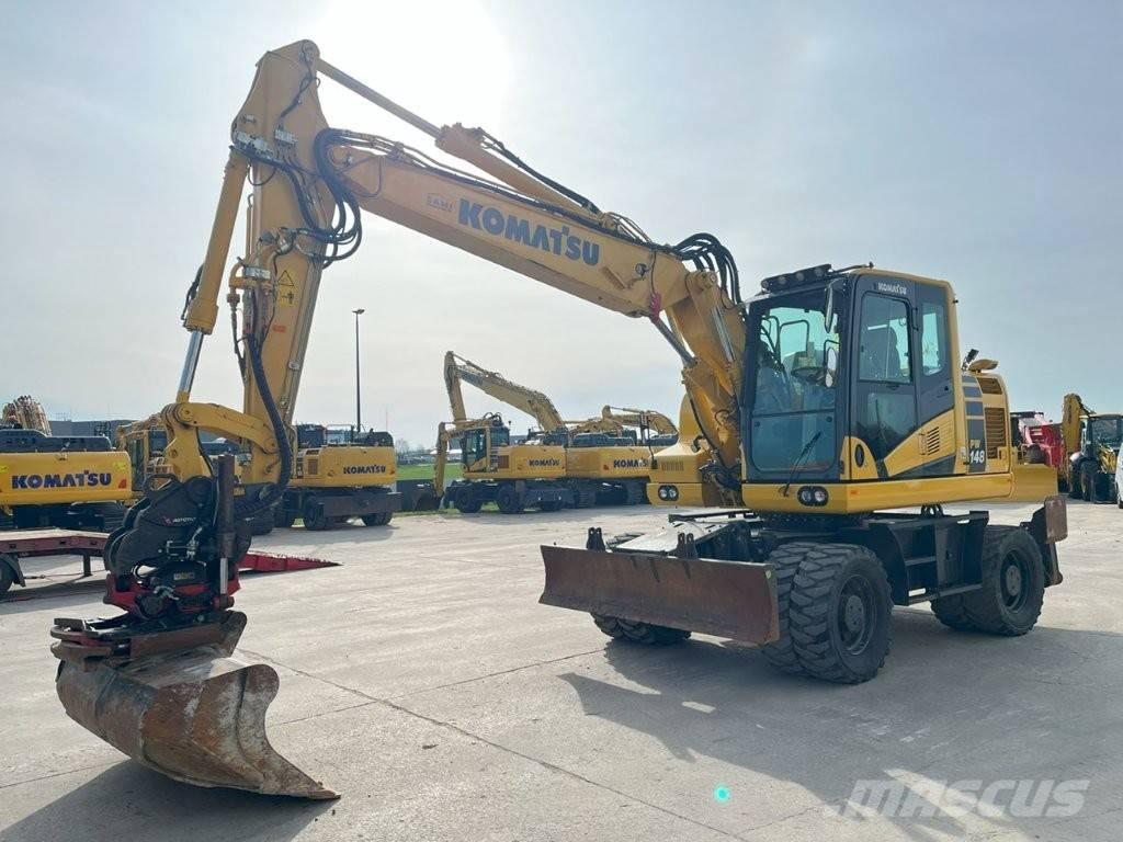 Komatsu PW 148-11 ホイール式油圧ショベル（パワーショベル・ユンボ・バックホー）