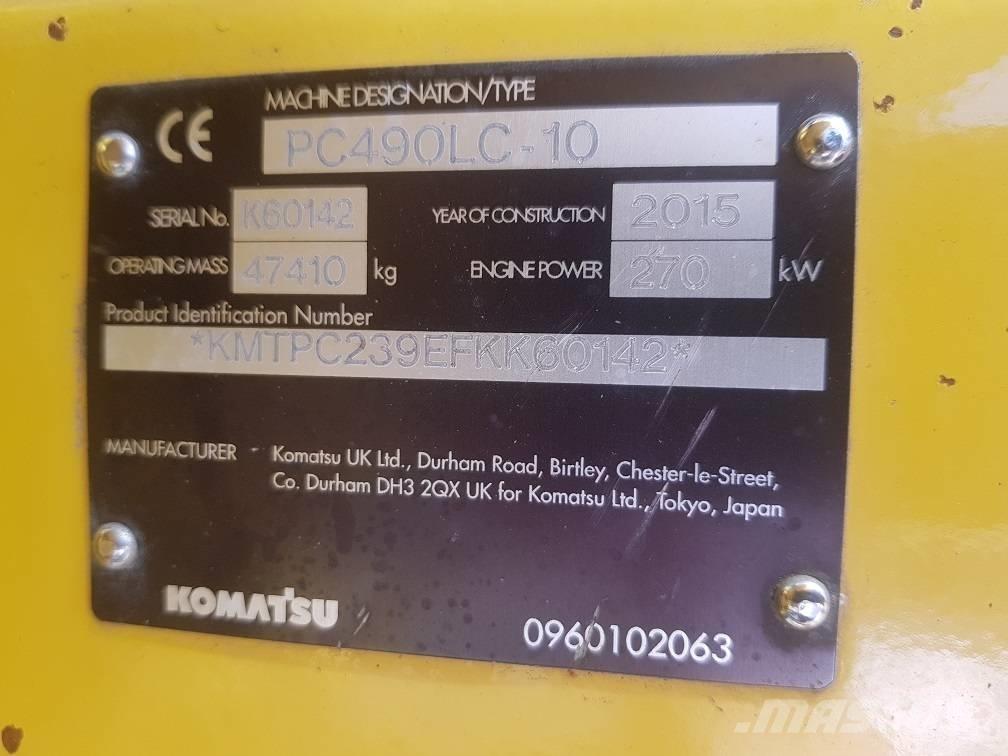 Komatsu PC 490 LC-10 大型油圧ショベル12t以上（パワーショベル・ユンボ）