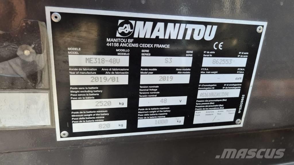 Manitou ME 318 バッテリーフォークリフト