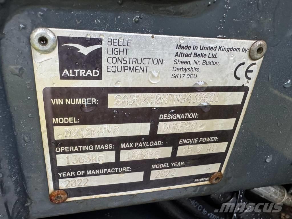 Altrad Belle DX1000 サイト　ダンプ
