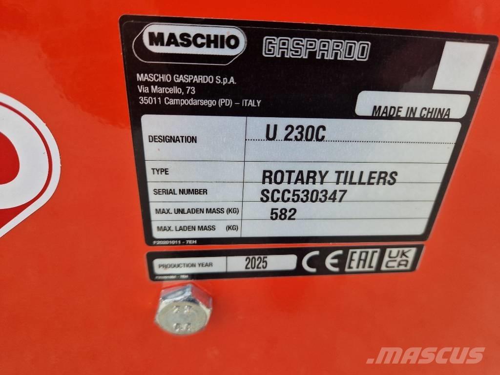 Maschio U 230 パワーハローとロータリーハロー