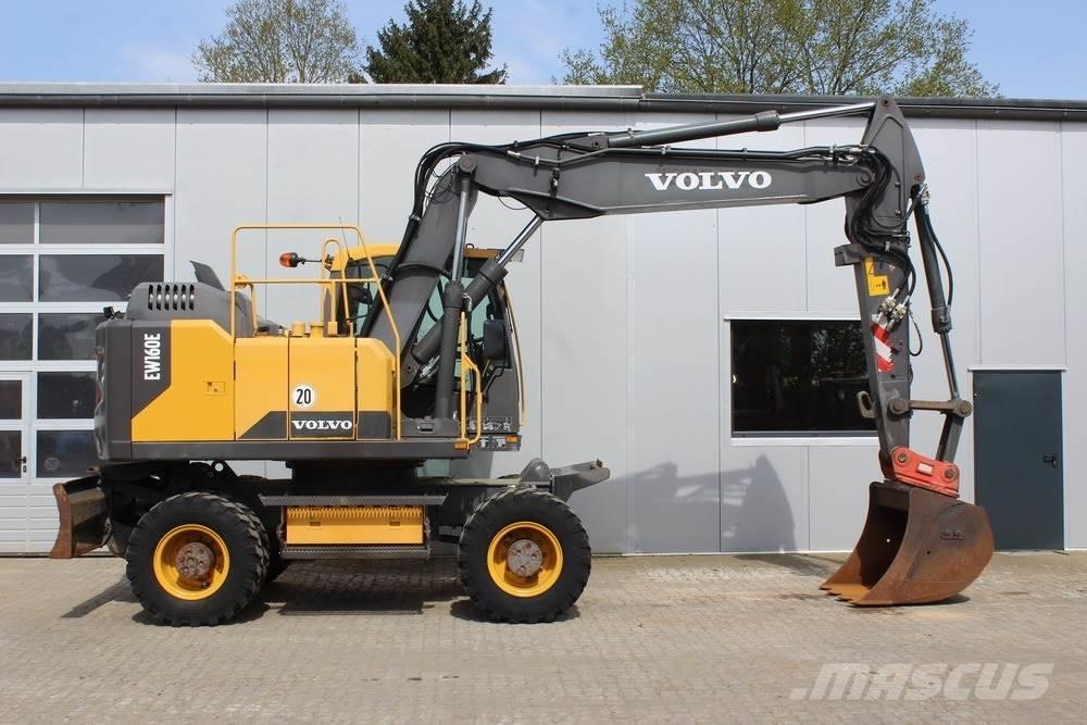 Volvo EW 160 E ホイール式油圧ショベル（パワーショベル・ユンボ・バックホー）