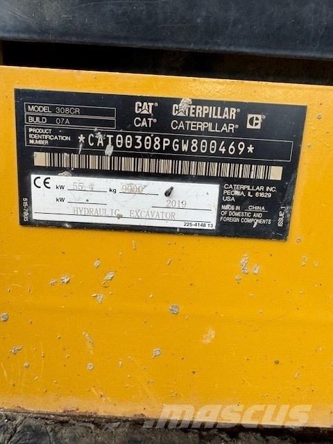 CAT 308 CR 中型油圧ショベル 7ｔ-12ｔ（ユンボ・パワーショベル・バックホー）
