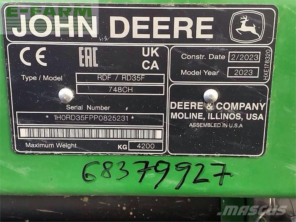 John Deere s 780 コンバイン
