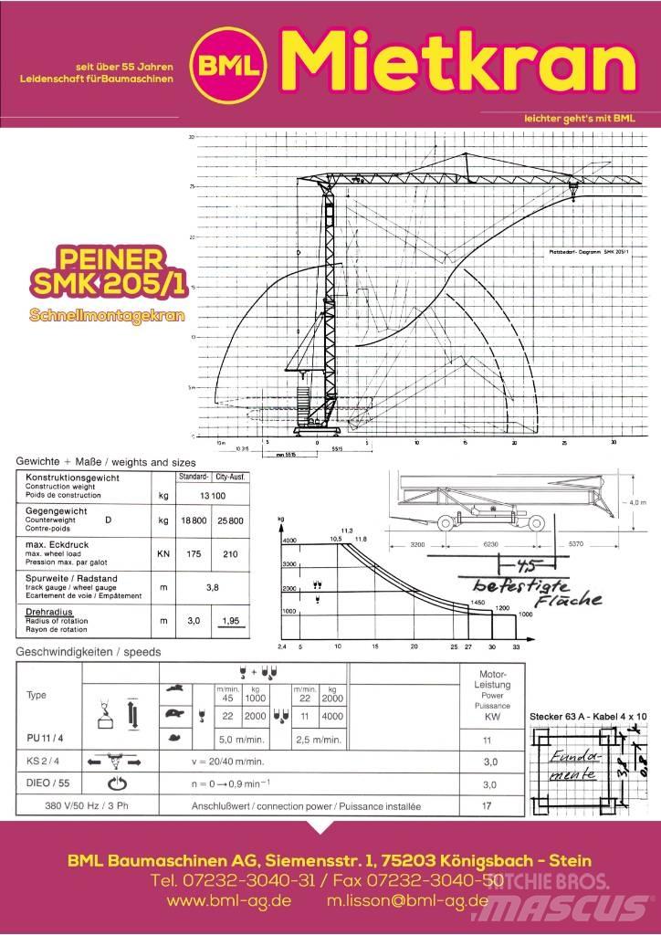 Peiner SMK205/1 タワークレーン