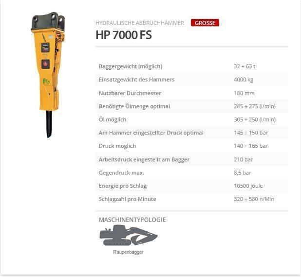 Indeco HP 7000 FS ハンマー／ブレーカ