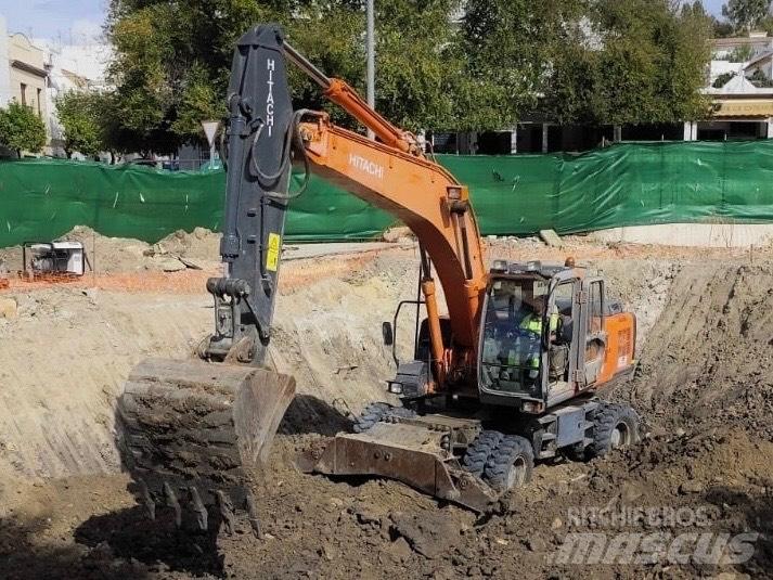 Hitachi ZX 210 W ホイール式油圧ショベル（パワーショベル・ユンボ・バックホー）