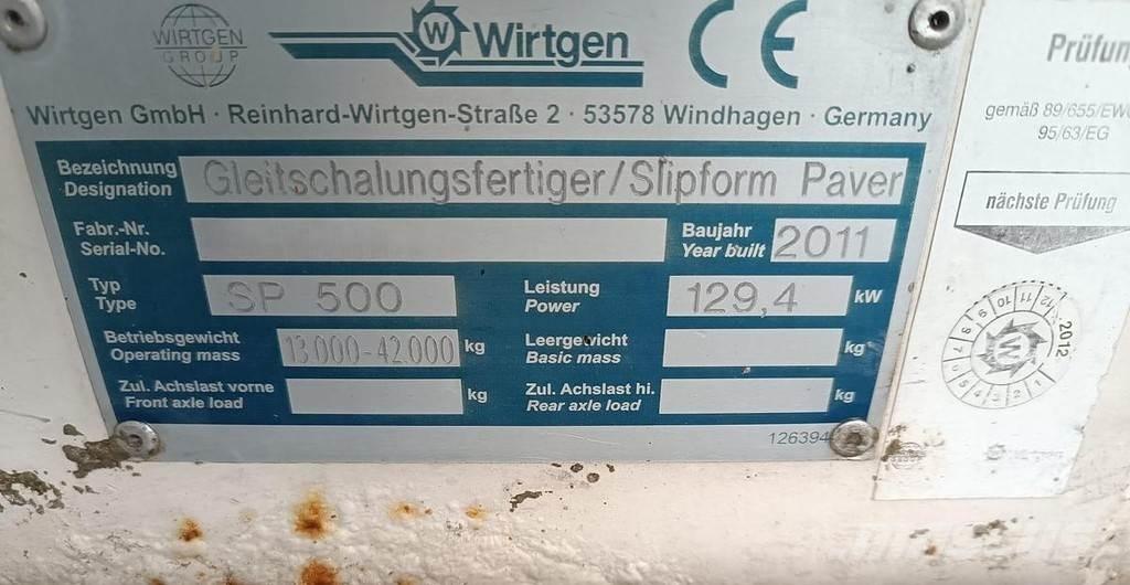 Wirtgen SP500 アスファルトフィニッシャ