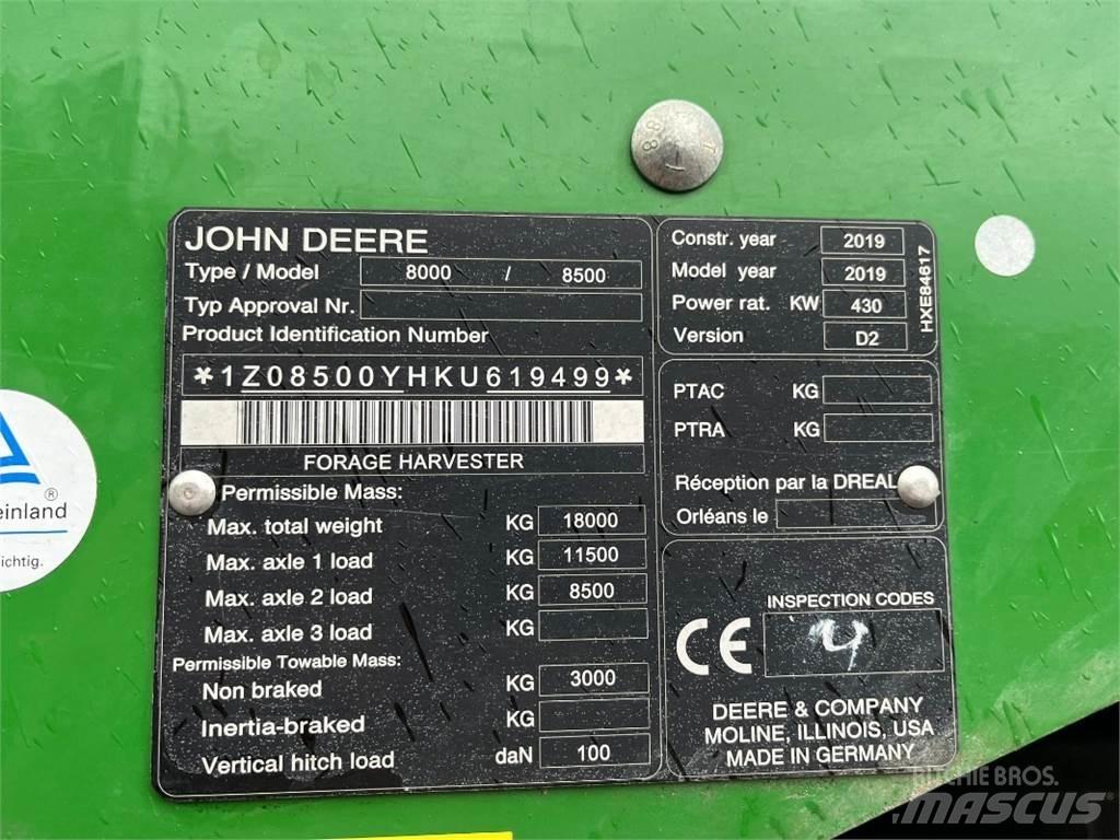 John Deere 8500 フォレージハーベスター