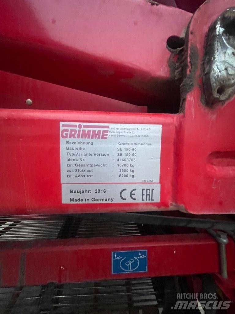 Grimme SE 150-60 ジャガイモ収穫機・掘取機