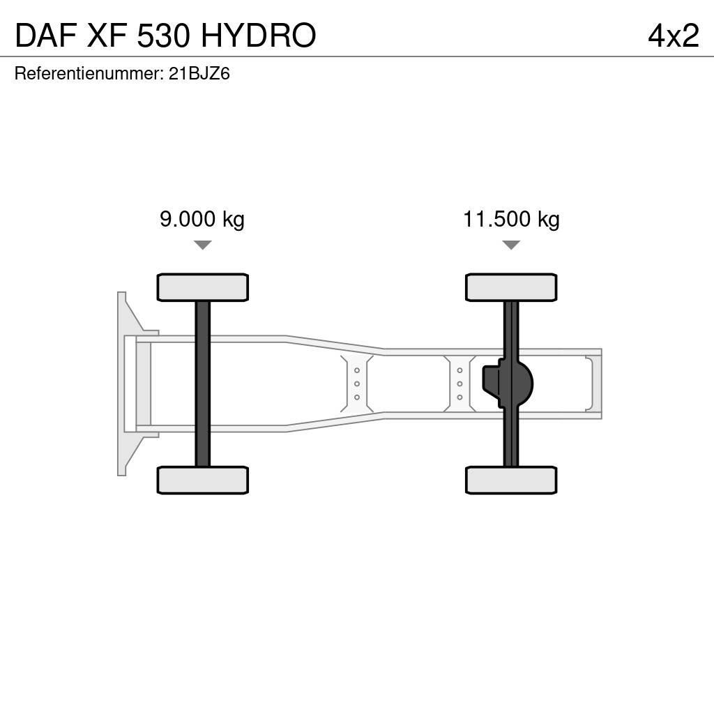 DAF XF 530 HYDRO 中古トラクターヘッド | トレーラーヘッド