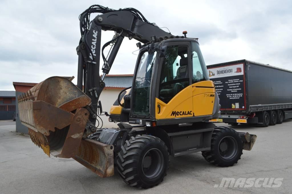  MECALC 714MWE ホイール式油圧ショベル（パワーショベル・ユンボ・バックホー）