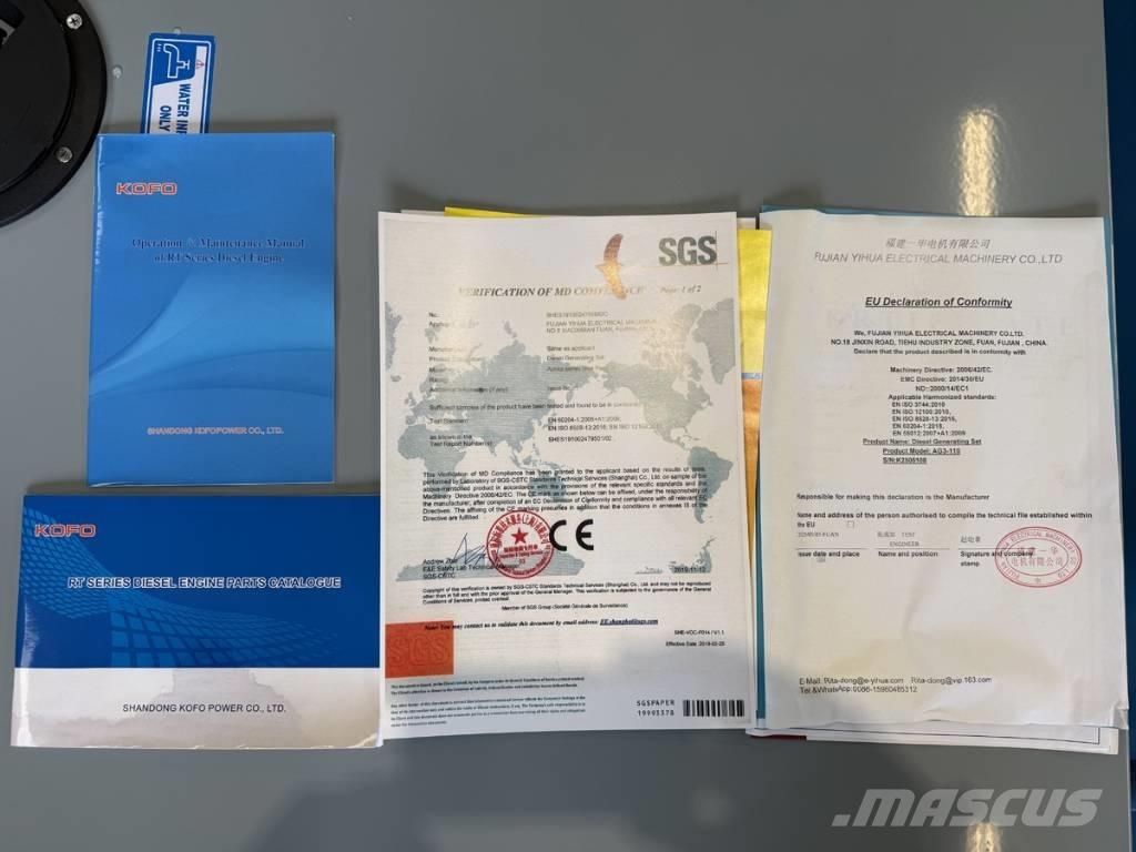 Ashita 110 kva ディーゼル発電機