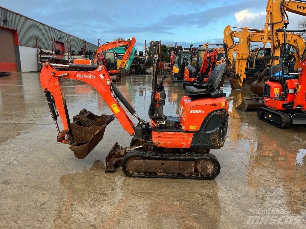 Kubota K 008-3 ミニ油圧ショベル 7t以下（ミニユンボ・ミニディガー）