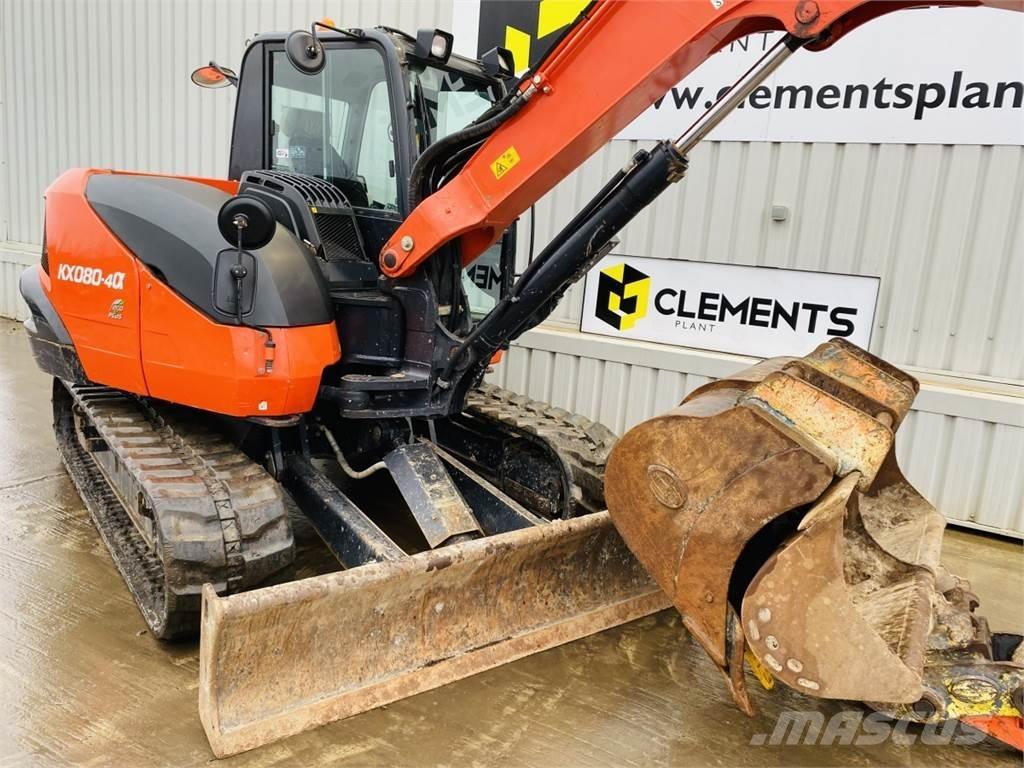 Kubota KX080-4a 中型油圧ショベル 7ｔ-12ｔ（ユンボ・パワーショベル・バックホー）