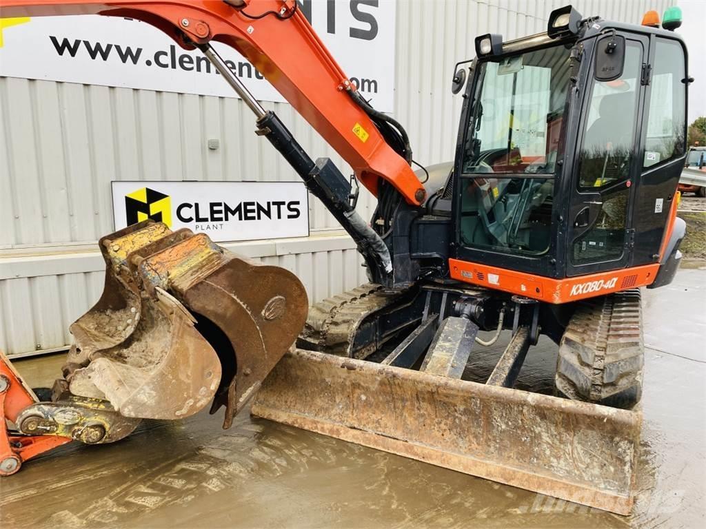Kubota KX080-4a 中型油圧ショベル 7ｔ-12ｔ（ユンボ・パワーショベル・バックホー）
