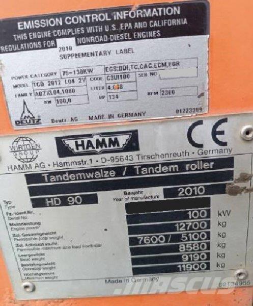 Hamm HD 90 建設機械 -　その他