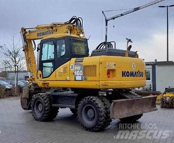 Komatsu PW 160-7E0 ホイール式油圧ショベル（パワーショベル・ユンボ・バックホー）