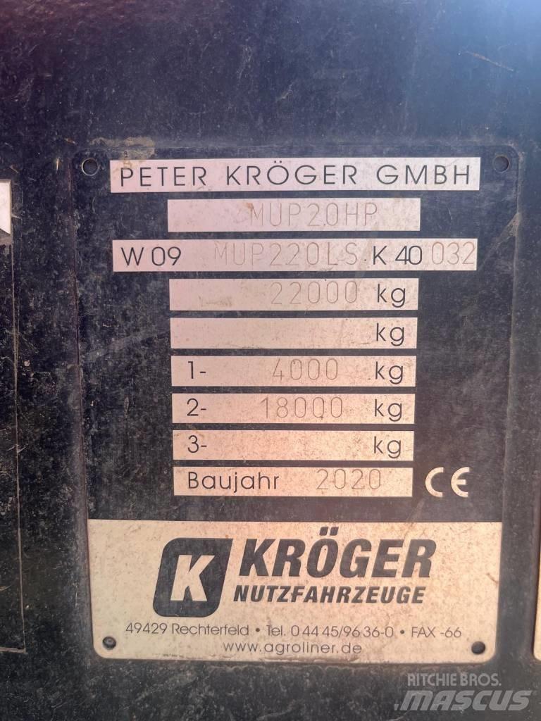 Kröger MUP 20 ダンプトレーラー