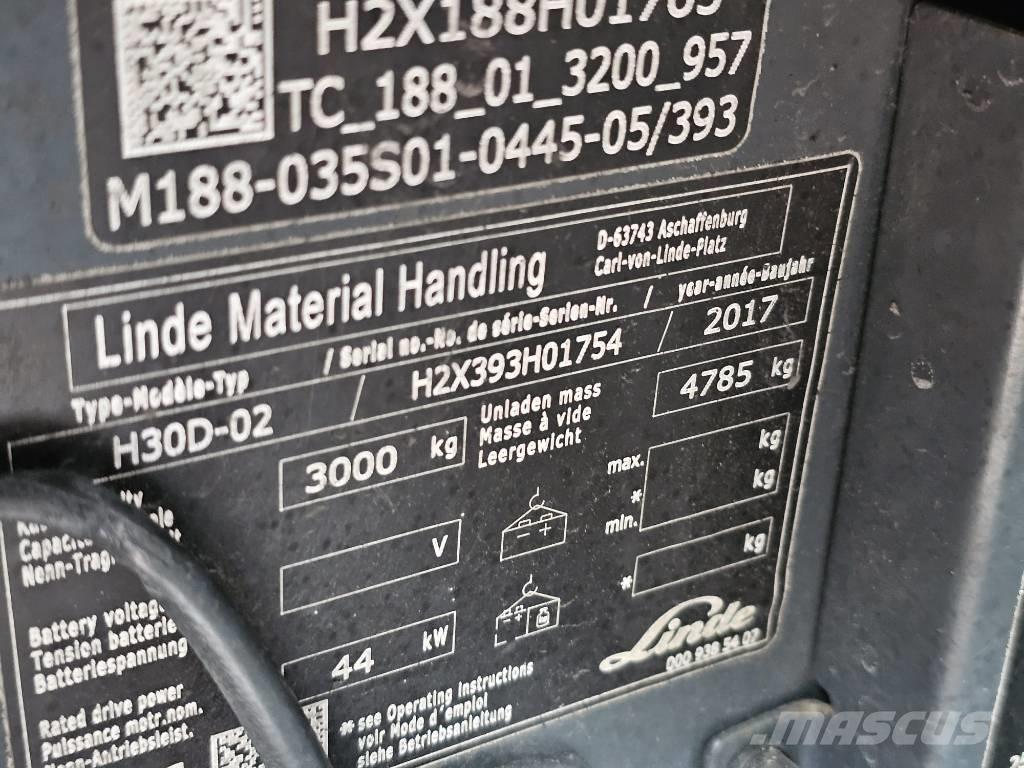 Linde H30D-02 ディーゼル・軽油