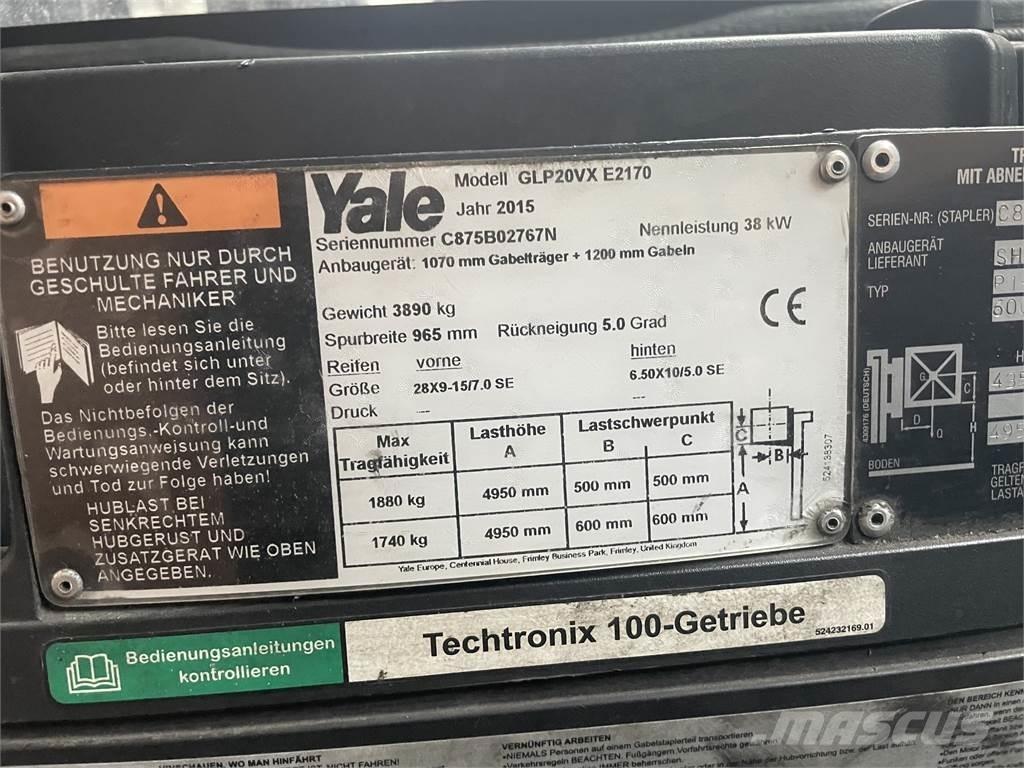 Yale GLP20VX LPGフォークリフト