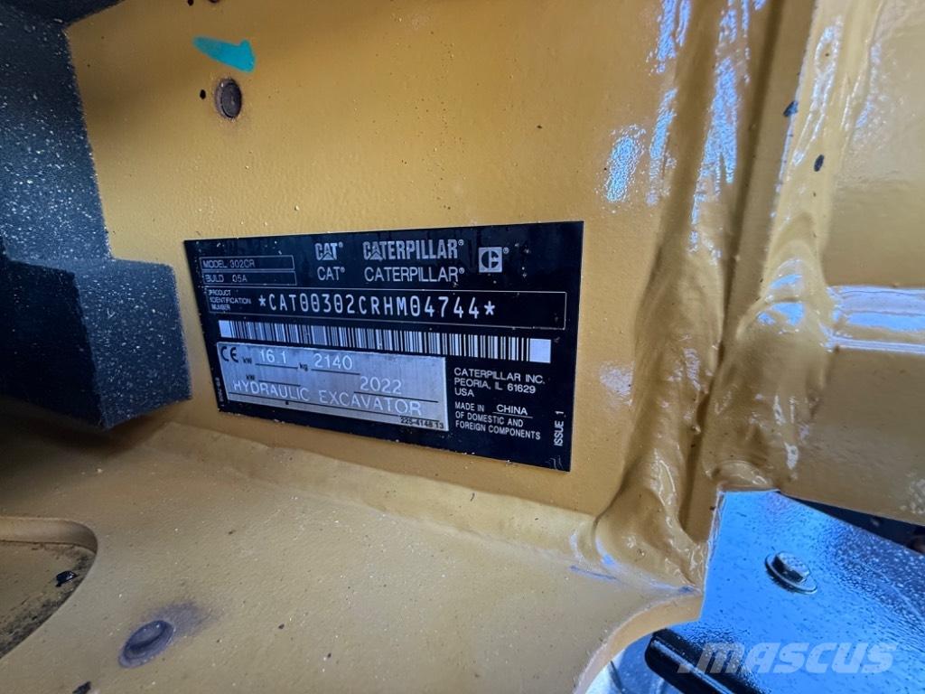 CAT 302 CR ミニ油圧ショベル 7t以下（ミニユンボ・ミニディガー）