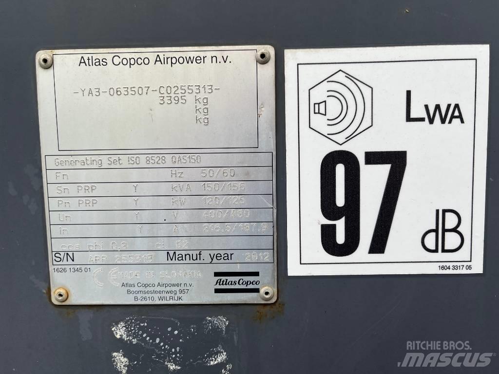 Atlas Copco QAS 150 ディーゼル発電機