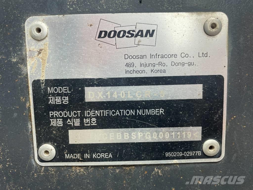 Doosan DX 140 LCR 大型油圧ショベル12t以上（パワーショベル・ユンボ）