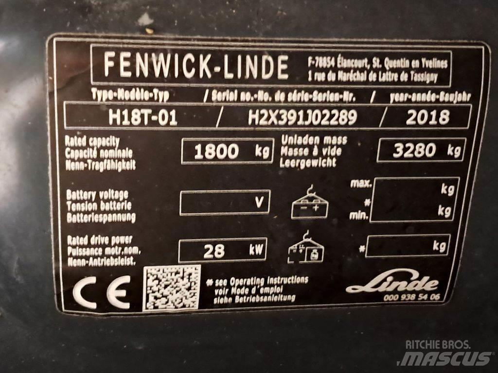 Linde H18T-01 LPGフォークリフト