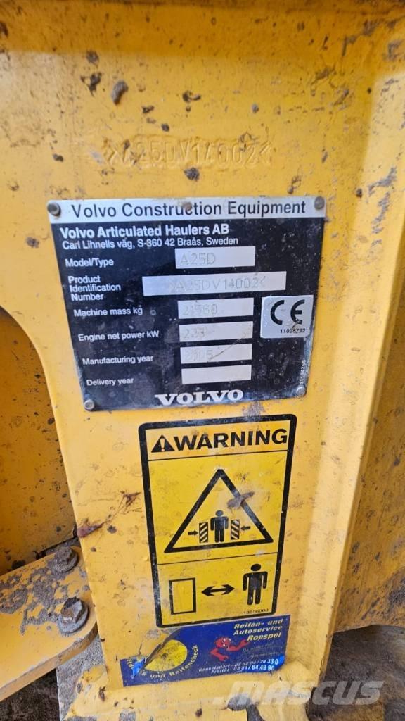 Volvo A 25 D アーティキュレート式ダンプトラック