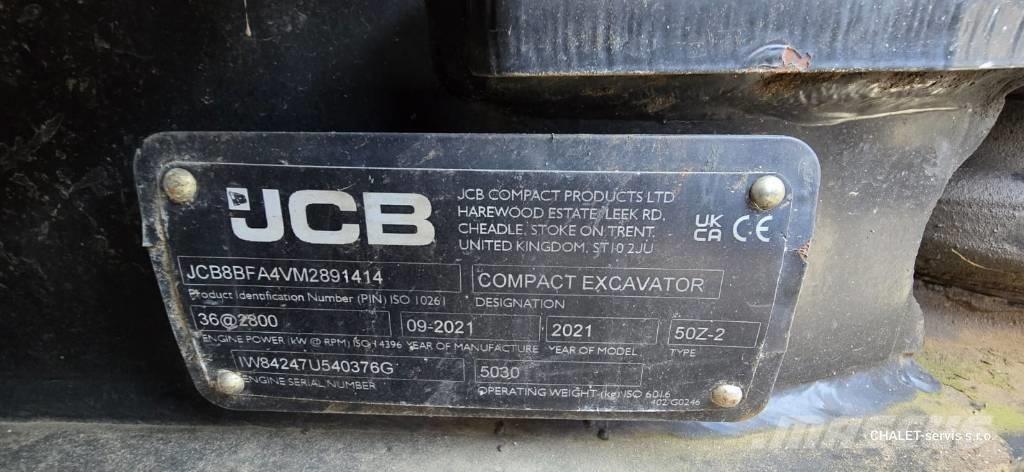 JCB 50 Z-2 ミニ油圧ショベル 7t以下（ミニユンボ・ミニディガー）