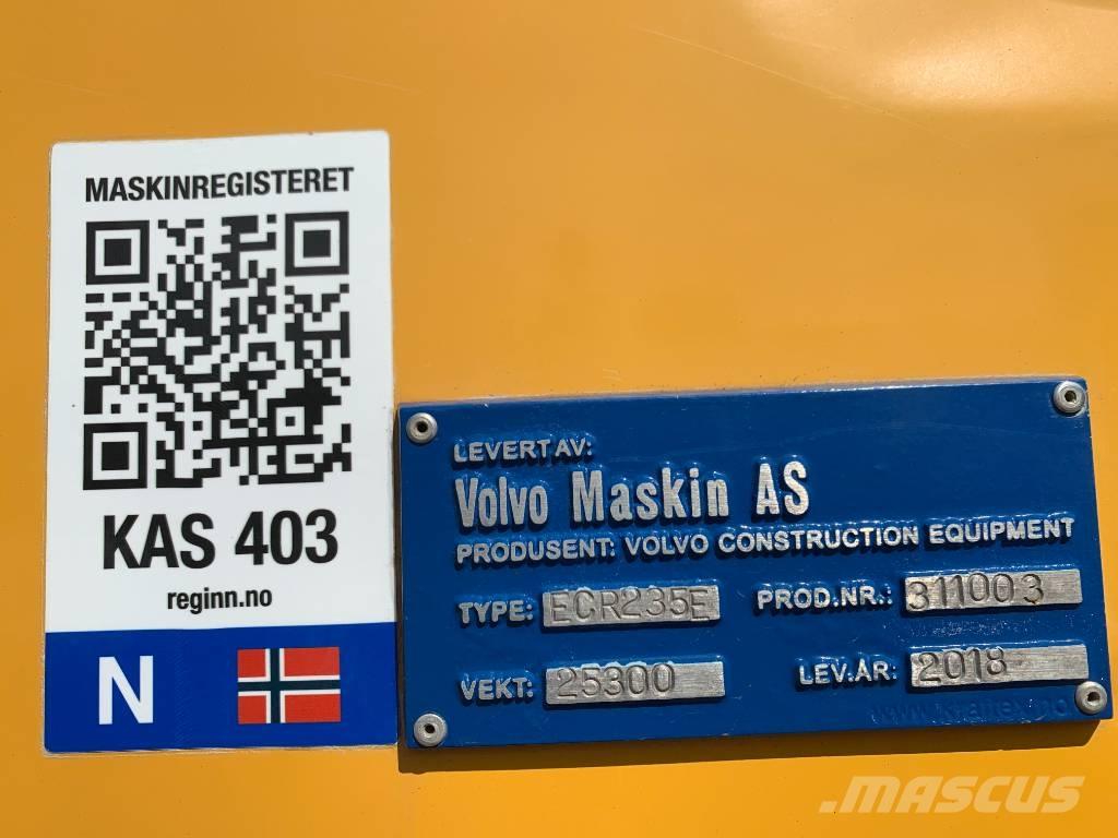 Volvo ECR235EL 大型油圧ショベル12t以上（パワーショベル・ユンボ）