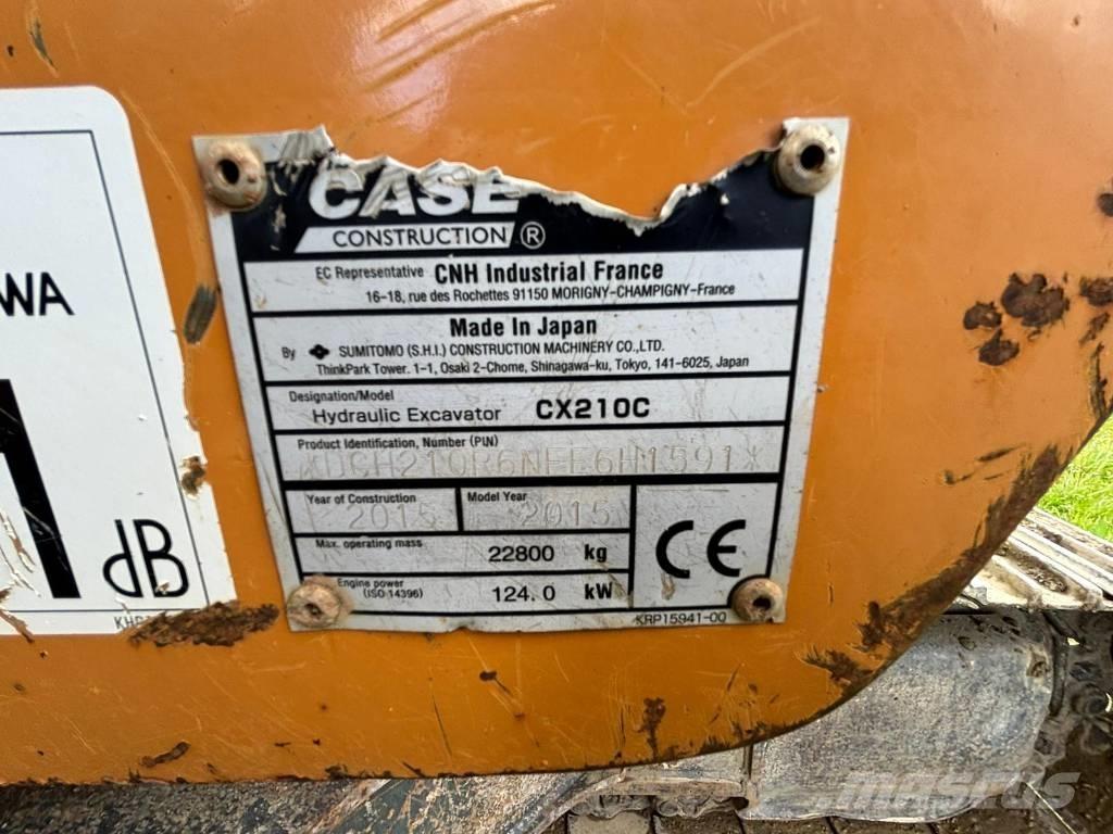 CASE CX 210 C 大型油圧ショベル12t以上（パワーショベル・ユンボ）
