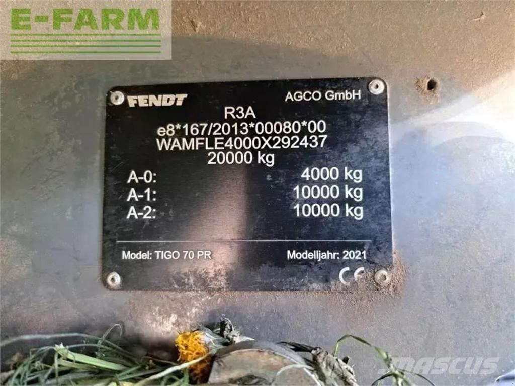 Fendt tigo 70 pr その他セミトレーラー