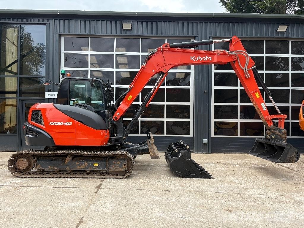 Kubota KX 080 中型油圧ショベル 7ｔ-12ｔ（ユンボ・パワーショベル・バックホー）