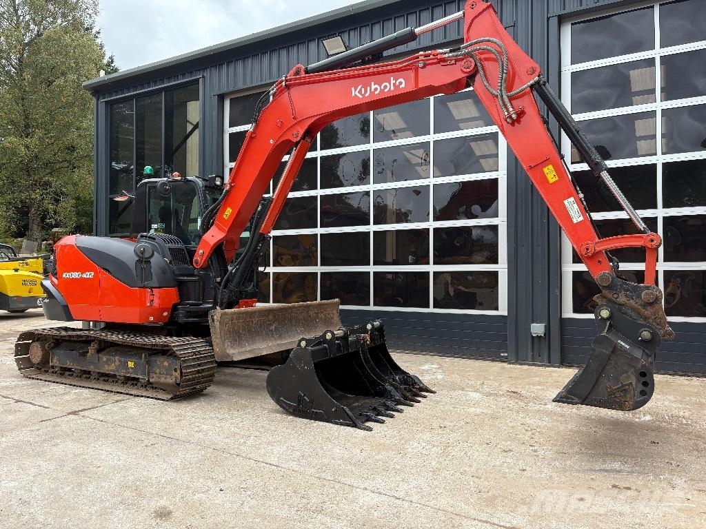 Kubota KX 080 中型油圧ショベル 7ｔ-12ｔ（ユンボ・パワーショベル・バックホー）