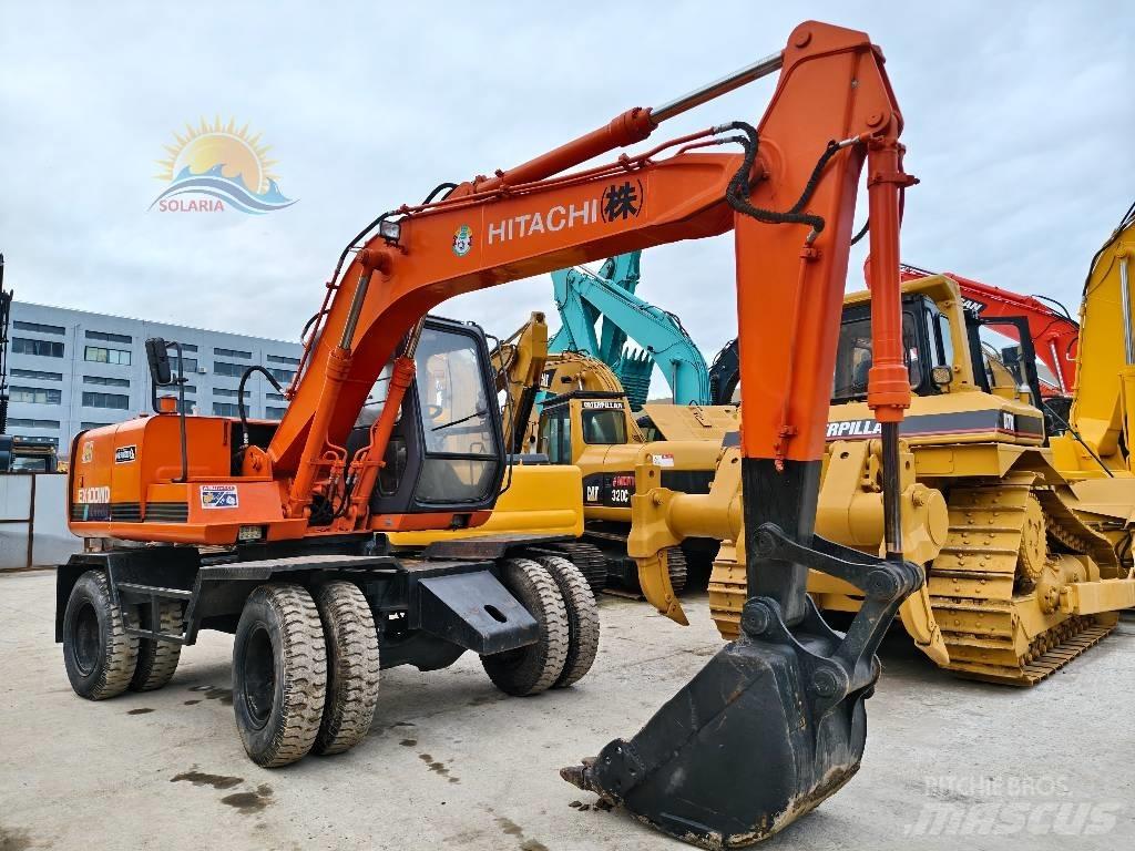 Hitachi EX 100 W D ホイール式油圧ショベル（パワーショベル・ユンボ・バックホー）