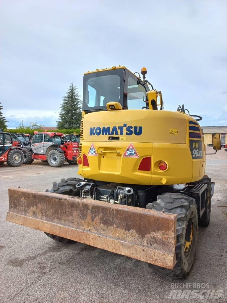 Komatsu PW 98 MR ホイール式油圧ショベル（パワーショベル・ユンボ・バックホー）