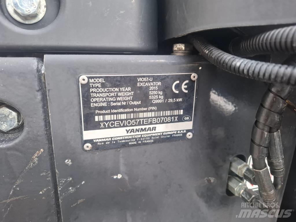 Yanmar Vio 57-U ミニ油圧ショベル 7t以下（ミニユンボ・ミニディガー）