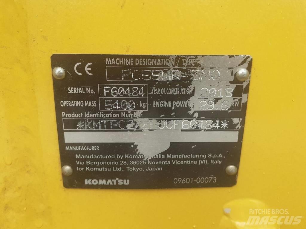 Komatsu PC 55 MR-5 大型油圧ショベル12t以上（パワーショベル・ユンボ）