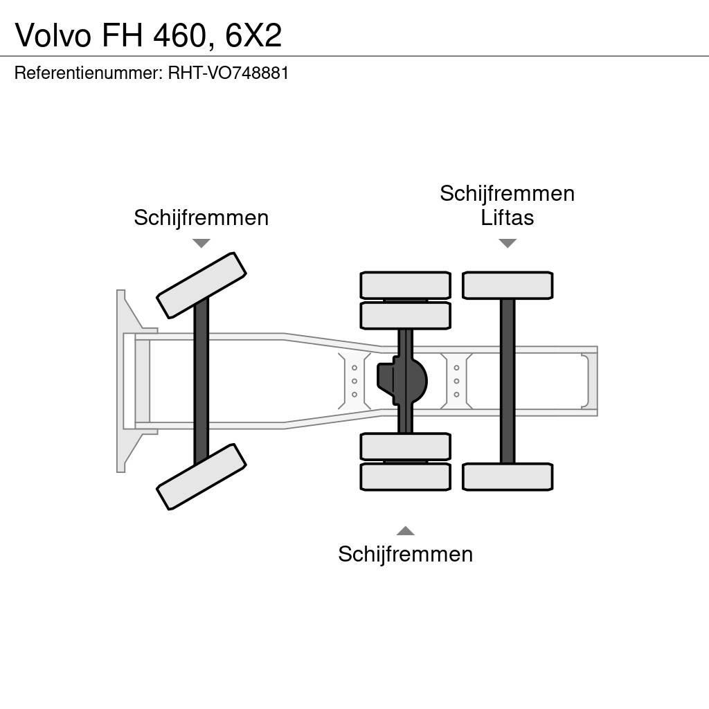 Volvo FH 460, 6X2 中古トラクターヘッド | トレーラーヘッド