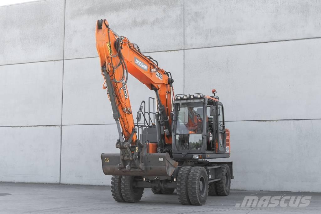 Doosan DX 140 W ホイール式油圧ショベル（パワーショベル・ユンボ・バックホー）