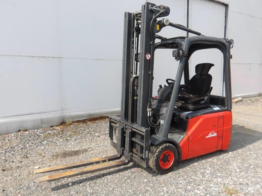 Linde E 16 バッテリーフォークリフト