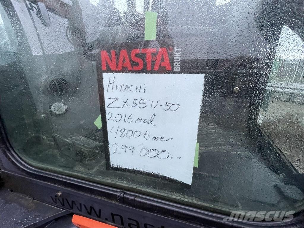 Hitachi ZX55U-5 ミニ油圧ショベル 7t以下（ミニユンボ・ミニディガー）