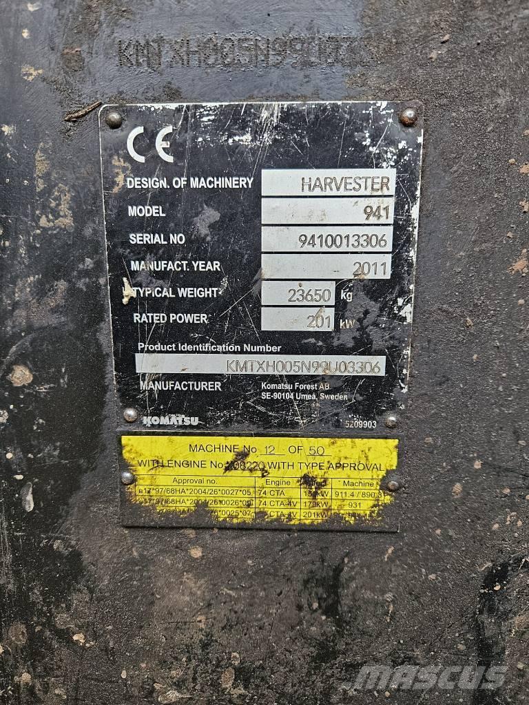 Komatsu 941 ハーベスター