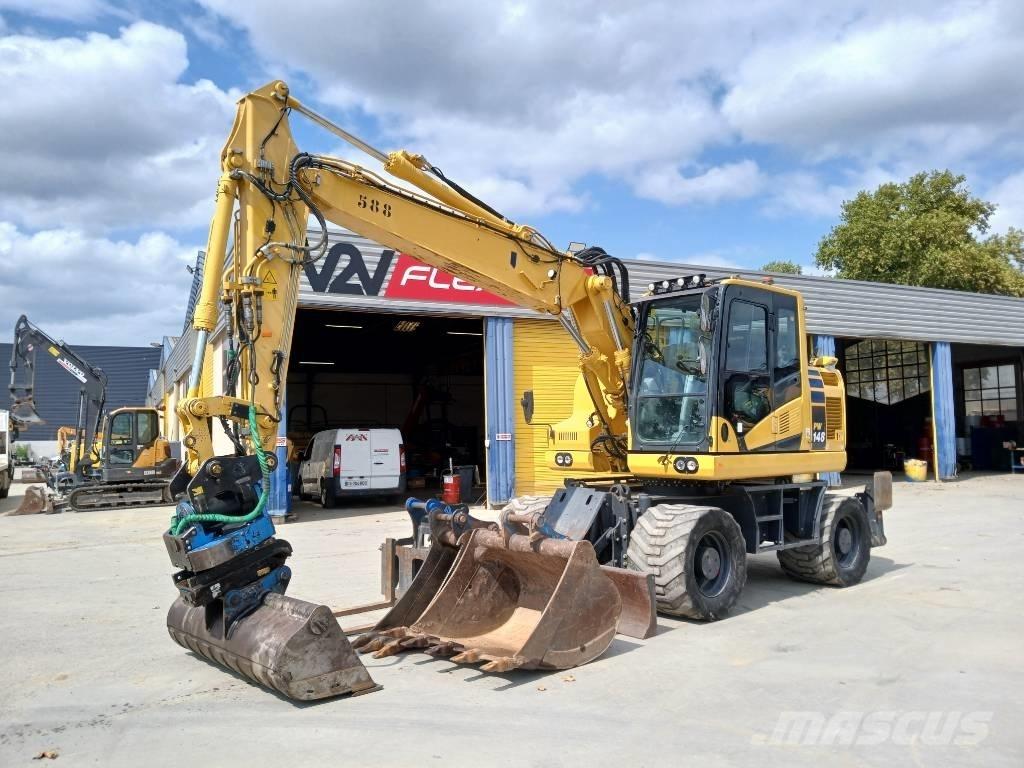 Komatsu PW 148-11 ホイール式油圧ショベル（パワーショベル・ユンボ・バックホー）