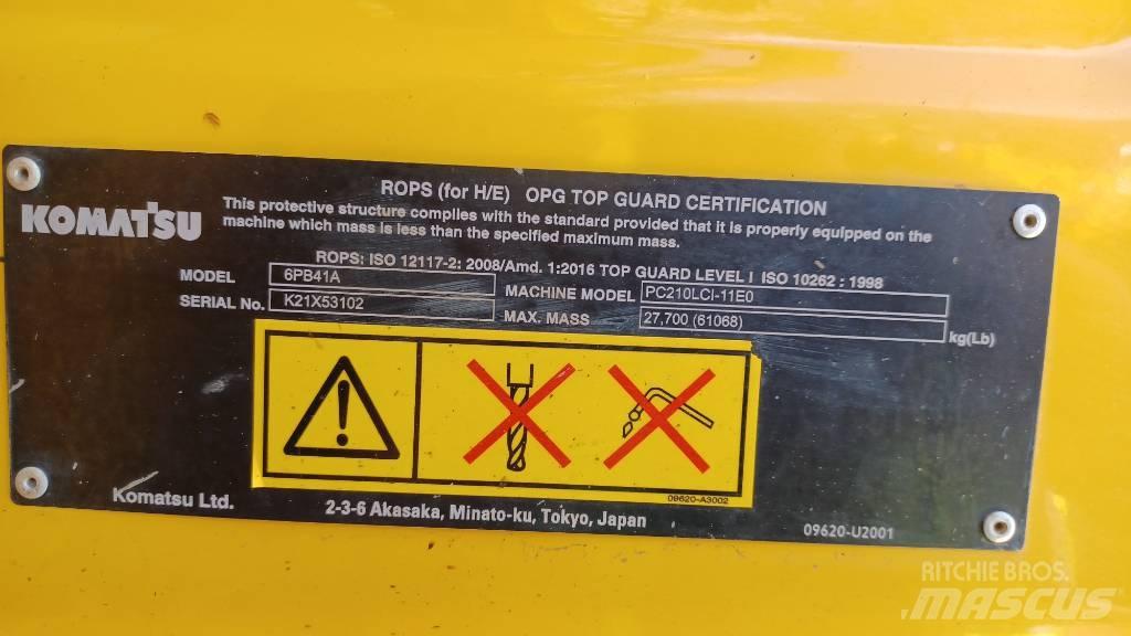 Komatsu PC210LCi-11 大型油圧ショベル12t以上（パワーショベル・ユンボ）