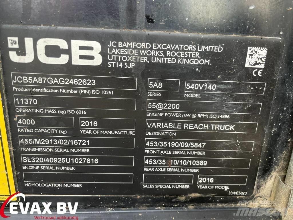 JCB 540-140 Loadall 農業用テレハンドラー
